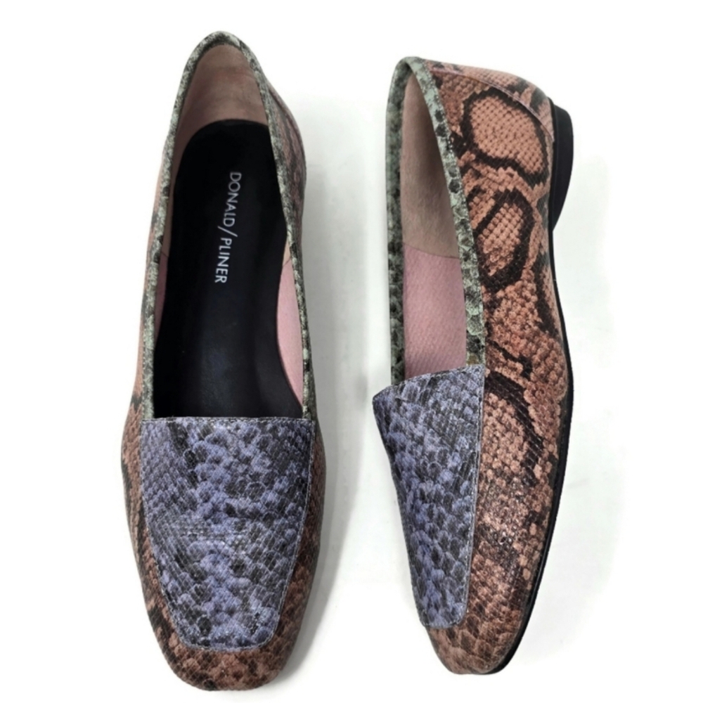 Donald J Pliner DEEDEE Snake Print Ballet Flats Multicolor Women’s 7